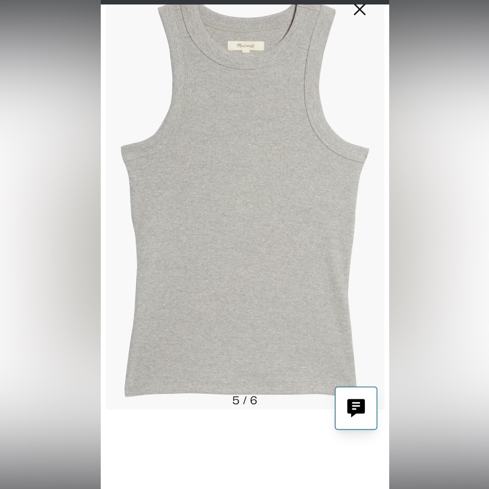 Madewell Heathered Brightside Tank Top